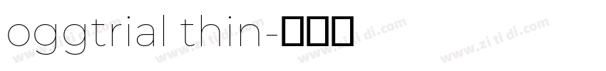 oggtrial thin字体转换